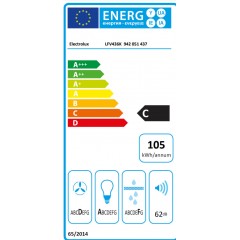 Electrolux LFV436K Απορροφητήρας Καμινάδα Μαύρος
